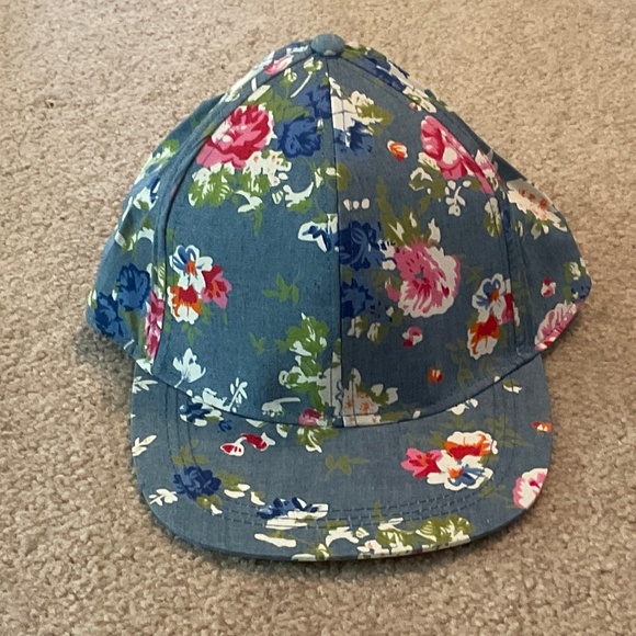 floral and chambray snapback hat, new condition main image 8